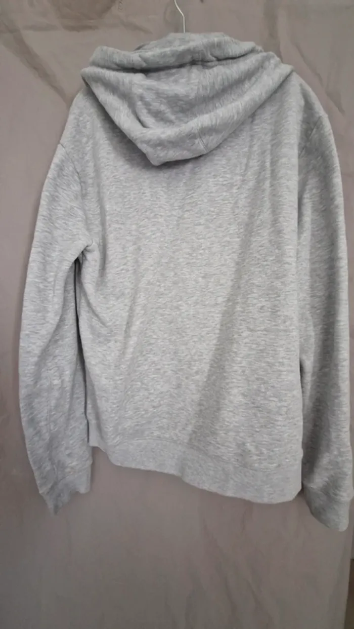 Veste capuche  teddy smith à fermeture gris homme taille L - photo numéro 8