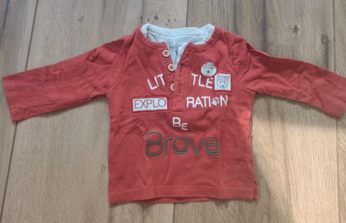 Tee shirt manches longues 3 mois garçon