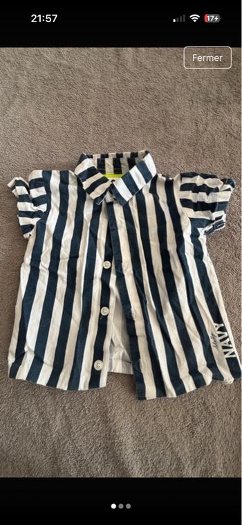 Chemise à rayure été 