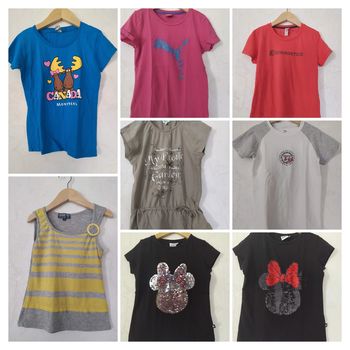 lot T shirts fille 8 ans
