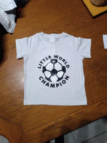 T-shirt blanc Little World 86