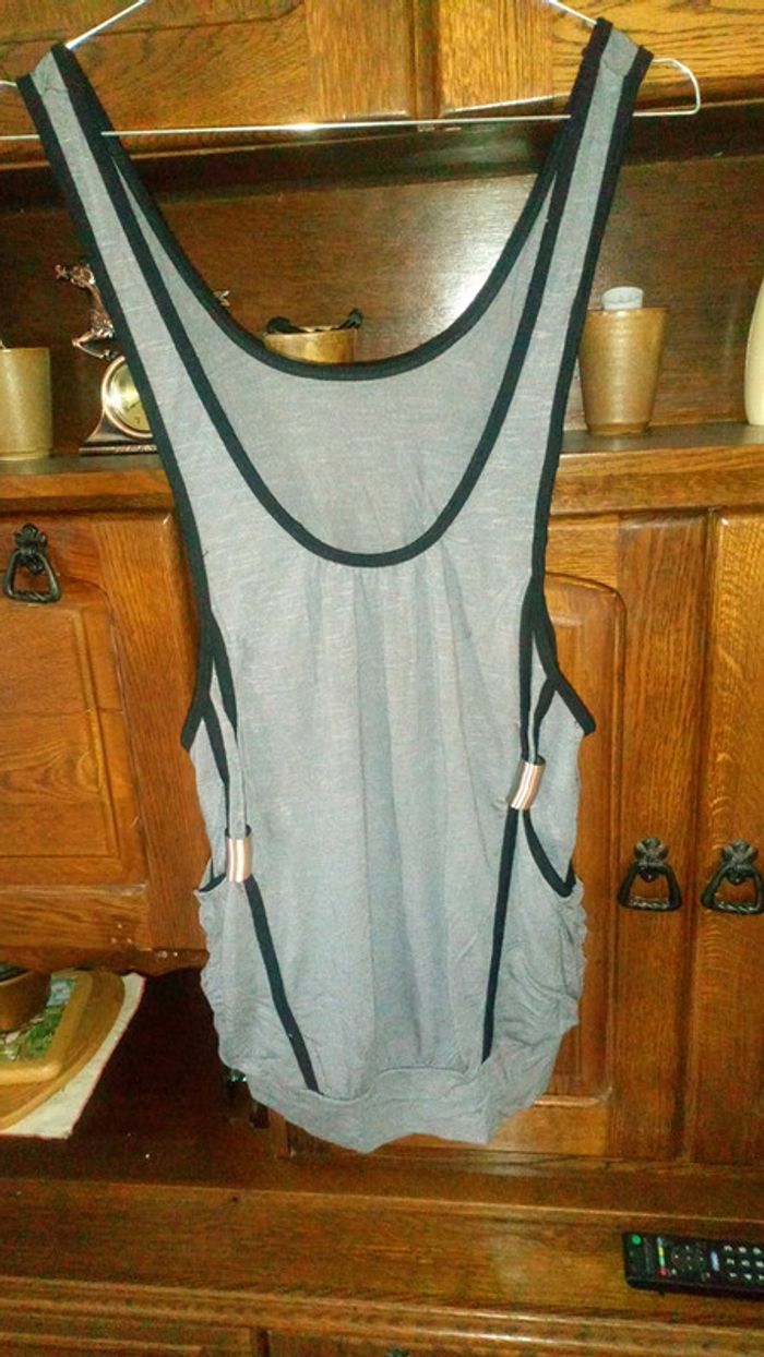 Débardeur femme gris taille S