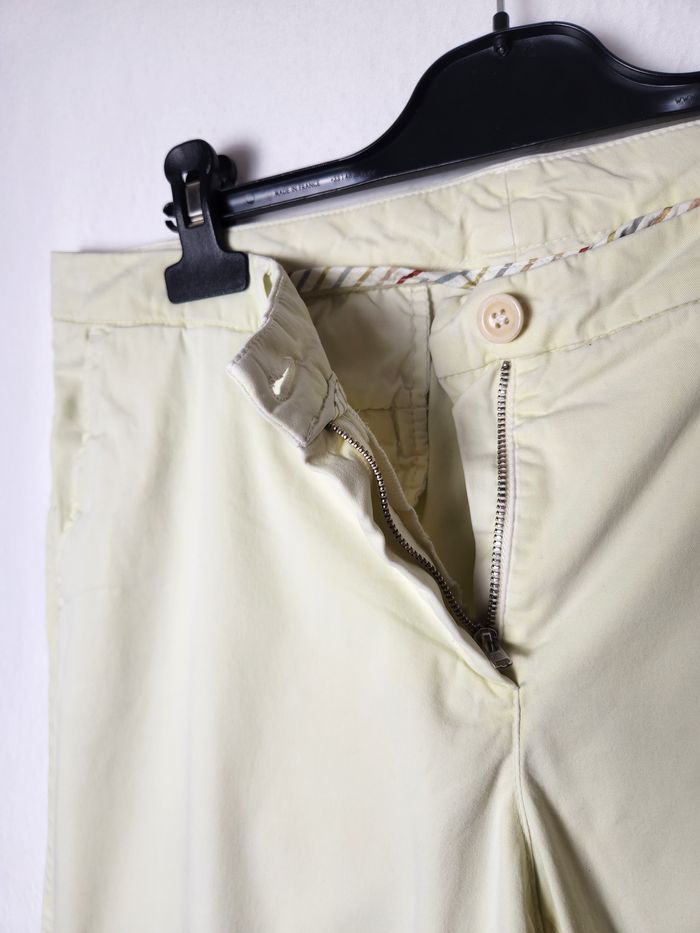 Pantalon chino Raffaello Rossi, couleur jaune crème, taille 44 - photo numéro 2