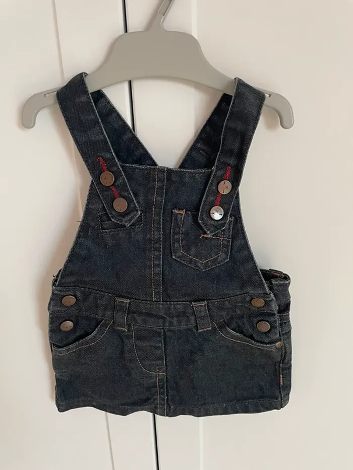 Robe salopette en jean