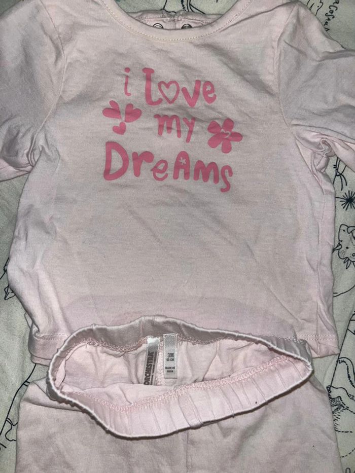 Pyjamas bébé fille excellent état 3 mois - photo numéro 2