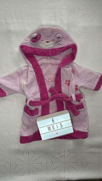 Peignoir éponge fille 6 mois