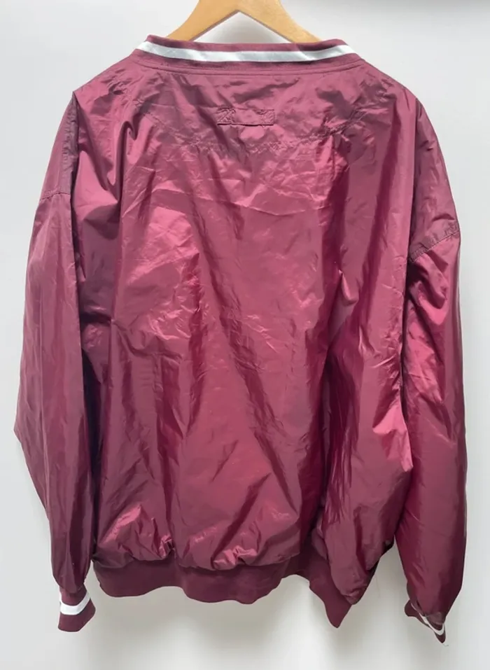 Vintage Workwear Nylon Pullover Burgundy 3XL Mens - photo numéro 9