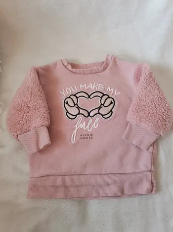 🎀 jolie pull Minnie rose taille 6 mois 🎀