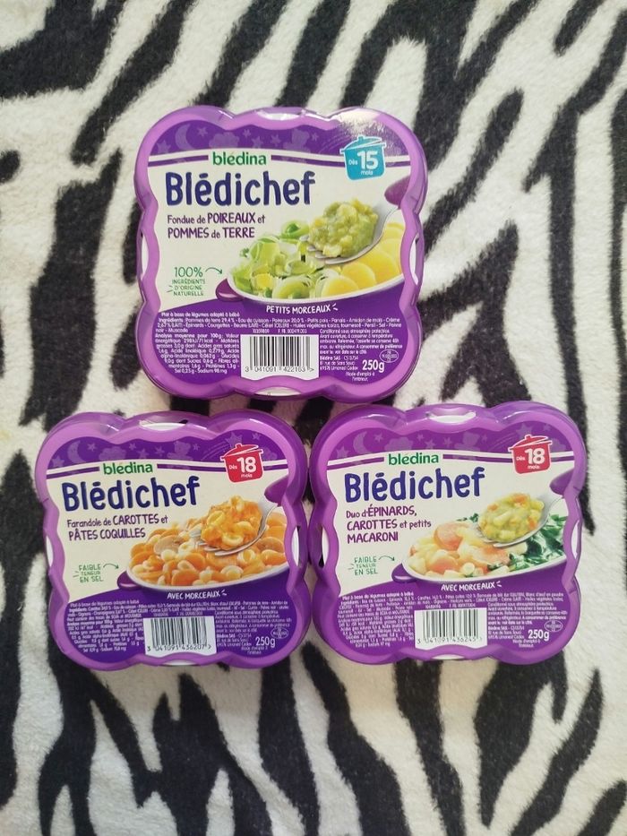 Lot de 3 repas soirs 15/18 mois