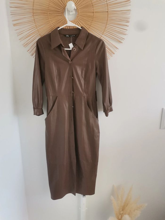 Robe xs Zara simili cuir