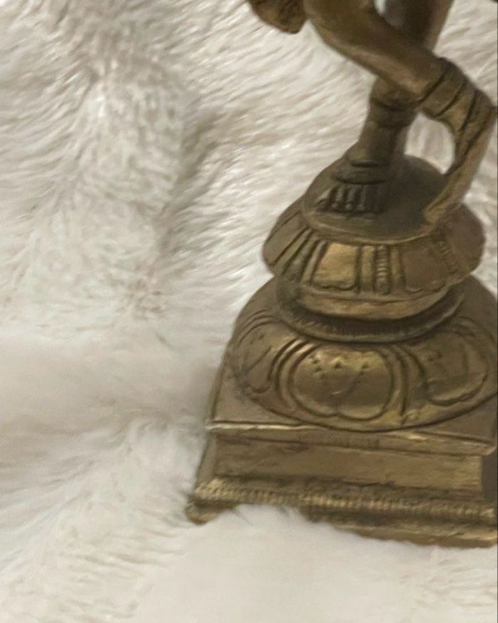 Statuette Krisna bronze doré - photo numéro 5