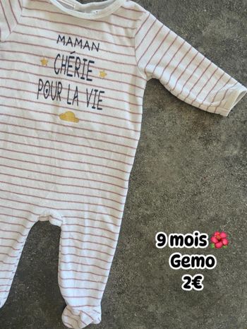 Pyjama 🌺 9 mois 🌺 Gemo
