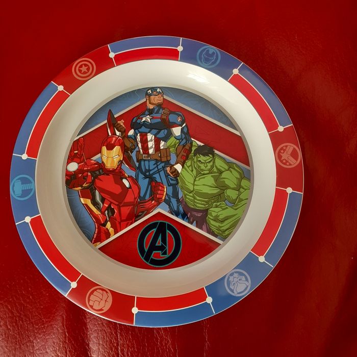 Repas enfant:Assiette & Bol Avengers *plastique micro-ondable - photo numéro 6