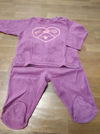 Pyjama fille 2 pièces 12 mois