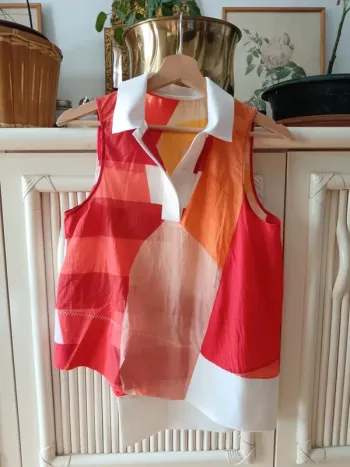 Haut Lacoste femme asymétrique t.38