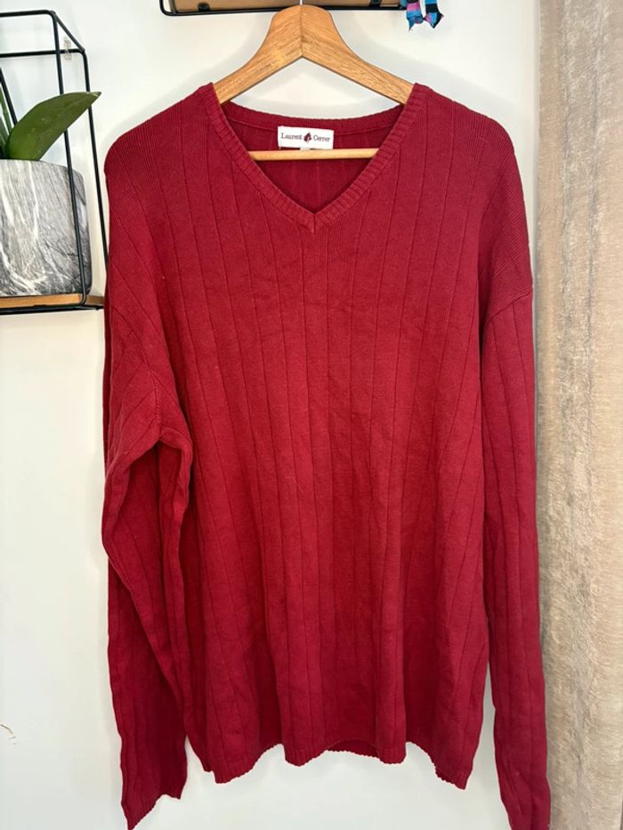 Pull rouge XXL