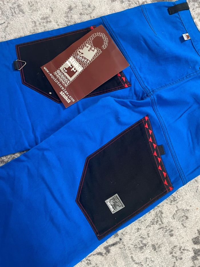 Pantalon baggy large Stucka style jnco cargo brodé streetwear hip-hop y2k skater taille 34US - photo numéro 10
