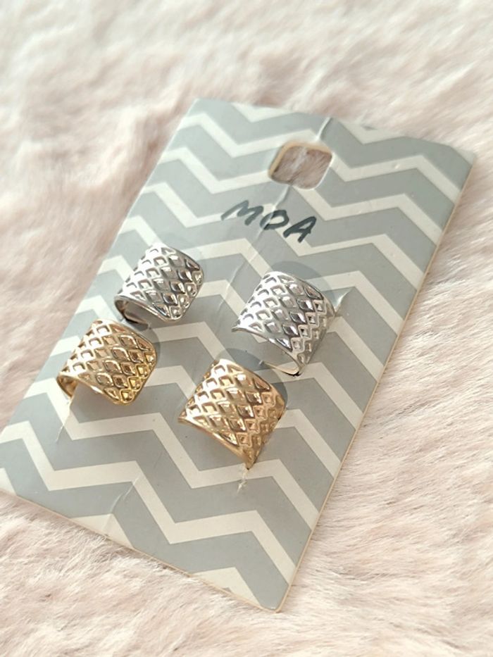Manchette d'oreille -Faux piercing - Lot x4 - photo numéro 2