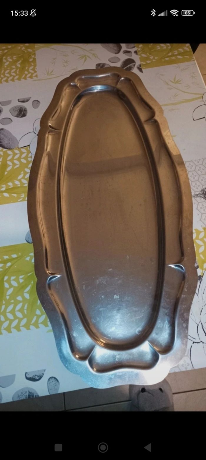 Lot de 4 plats en inox - photo numéro 7