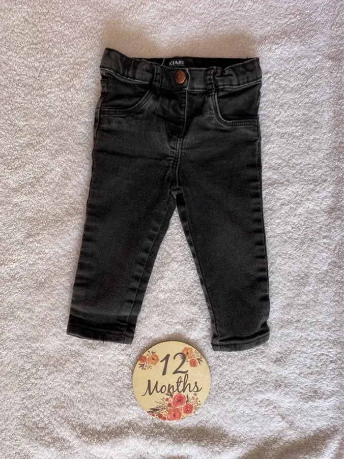 Jean noir Kiabi 12 mois