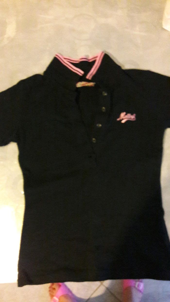 Polo MC femme noir Taille S