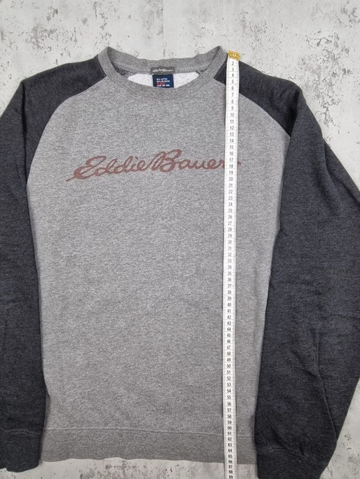 Sweat Eddie Bauer Gris (manches contrastées) - Taille M Hommes (mesures en photos) - photo numéro 7