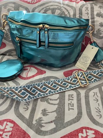 Sac banane bleu