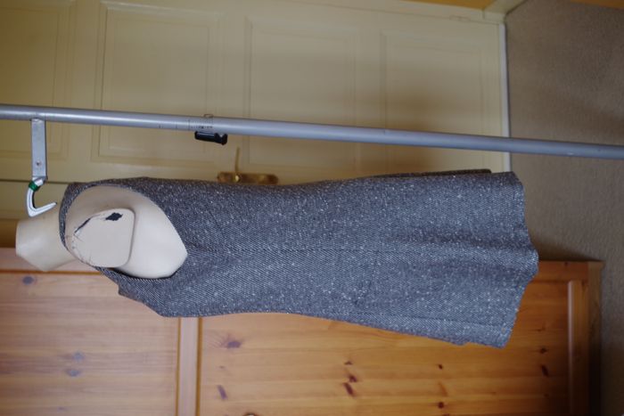 Jaye.e - Robe chasuble noir et gris chiné T L - photo numéro 4