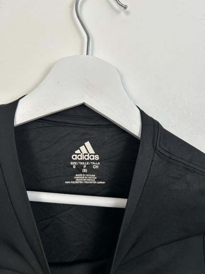 T-shirt Garçon Adidas Noir et Blanc | Taille 8 Ans | Très Bon État | Junior Sport | #TM48 - photo numéro 3