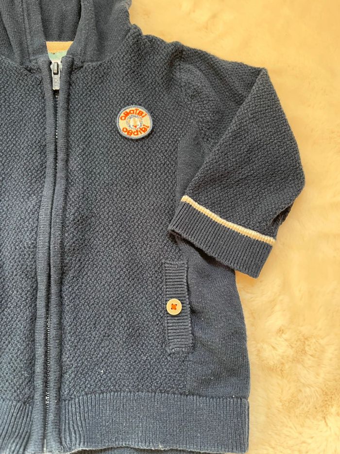 Gilet neuf zippé 12 mois - obaibi - photo numéro 2