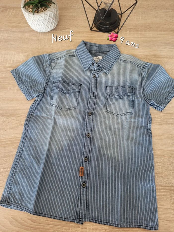 Chemise ovs 9 ans  neuve