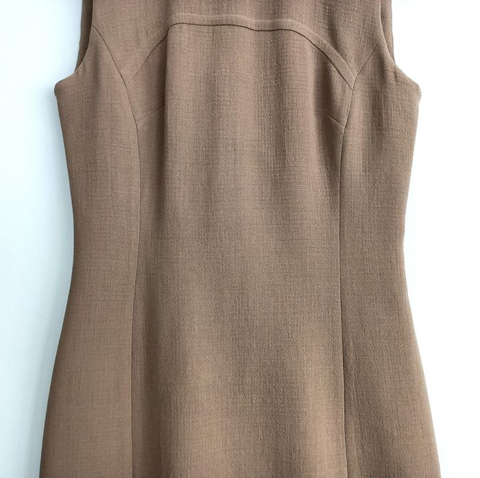 Robe marron camel sans manches. Agatha girls. Laine. Taille 36 - photo numéro 5