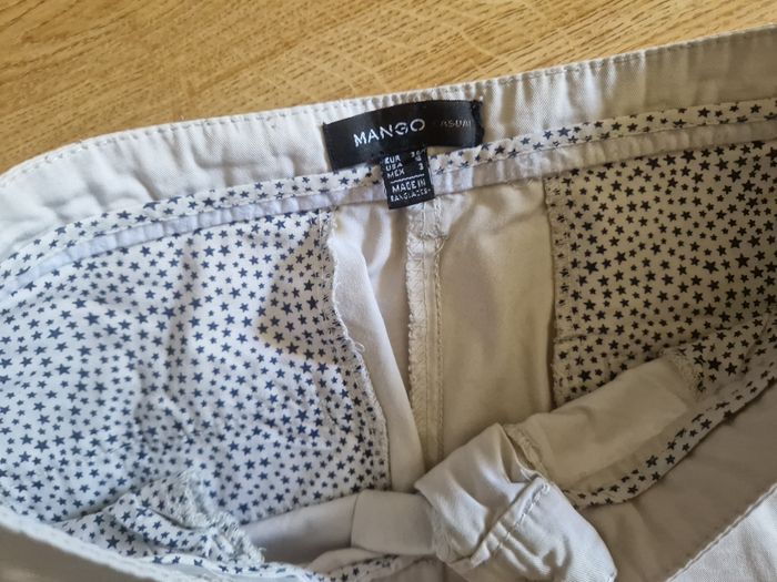 Pantalon chino mango beige taille 36 TBE - photo numéro 3