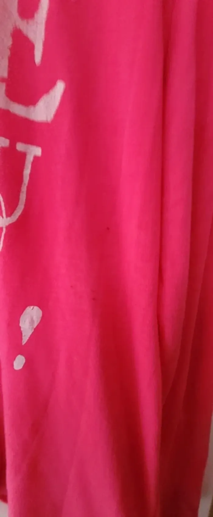 T shirt manche longue rose fluo - photo numéro 3