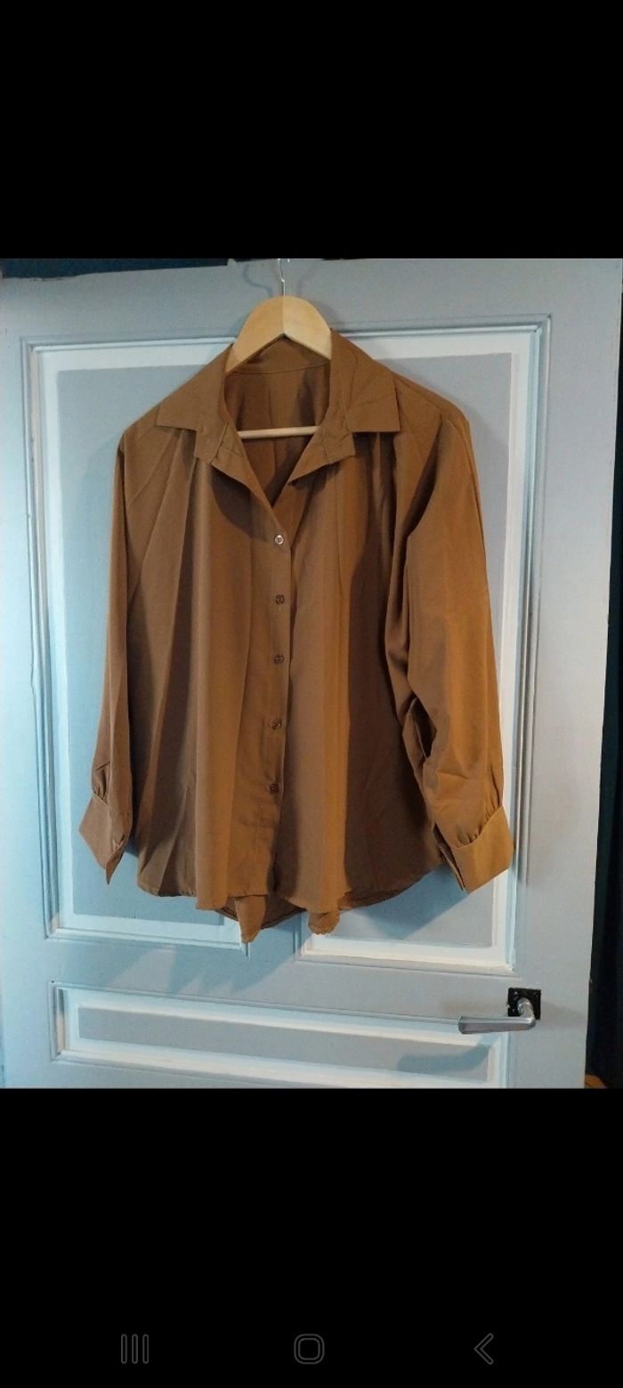 Chemise camel taille unique