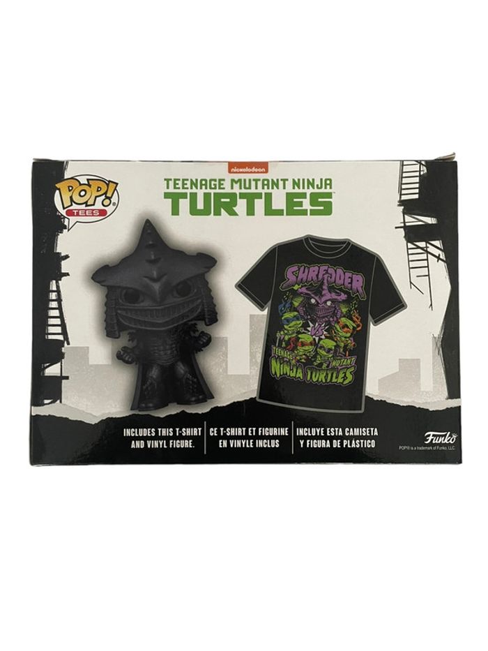 Coffret Funko Pop Teenage Mutant Ninja Turtles T-Shirt M + Pop Shredder 1136 neuf - photo numéro 2