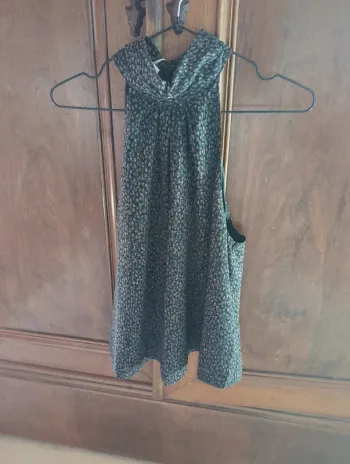 Top Kookaï noir et marron taille 40 neuf
