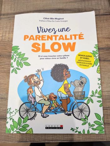 Livre Vivez une parentalité slow