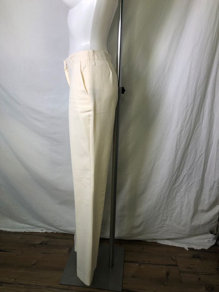 Pantalon de ville H&M crème taille 34 comme neuf - photo numéro 3