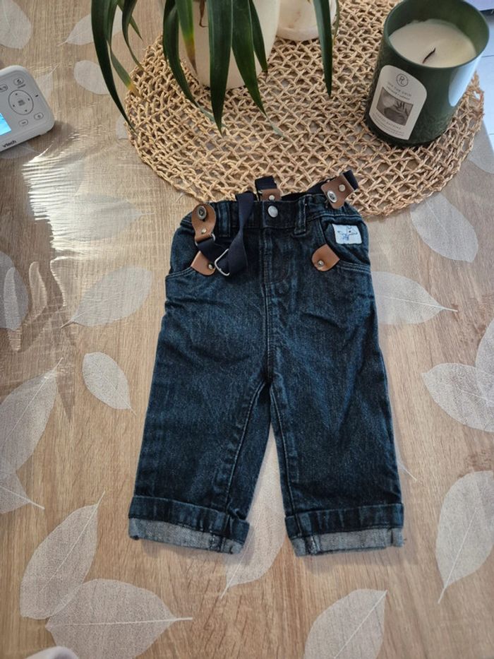 Jeans avec bretelles