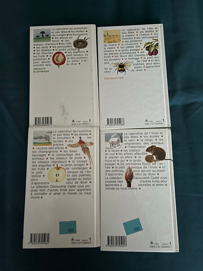 Lot de 4 livres sur les saisons - photo numéro 2
