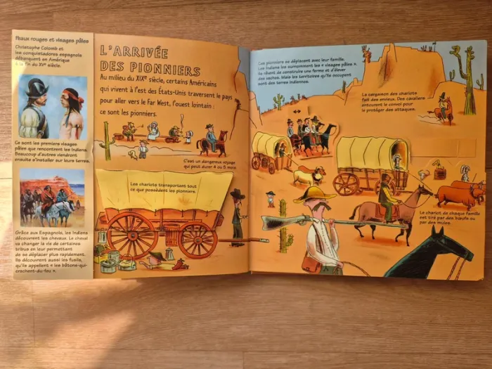 "Les cow-boys et les indiens" pop-up- collection Kididoc - photo numéro 5