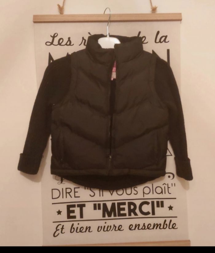 Doudoune bi-matière