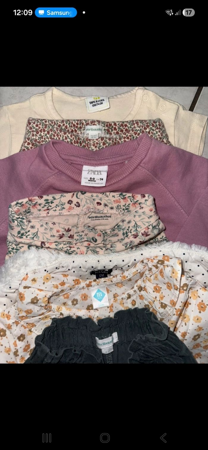 Lot vêtements bébé fille 9-12mois - photo numéro 7