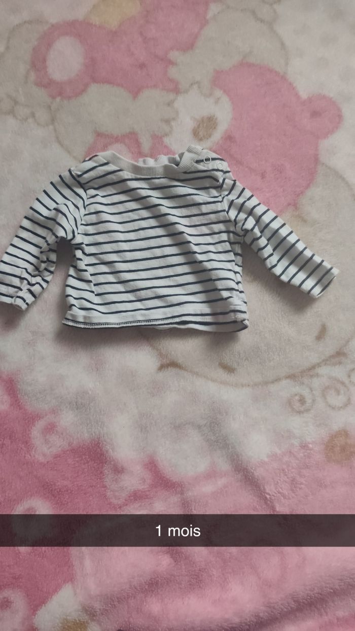 Maillot manches longues 1 mois - photo numéro 3