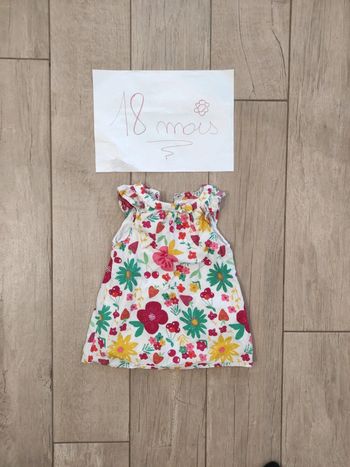 Robe d'été fleurie 18 mois