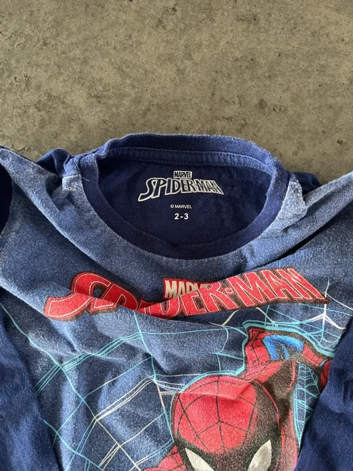 T-shirt manches longues marine Spider-Man - photo numéro 2