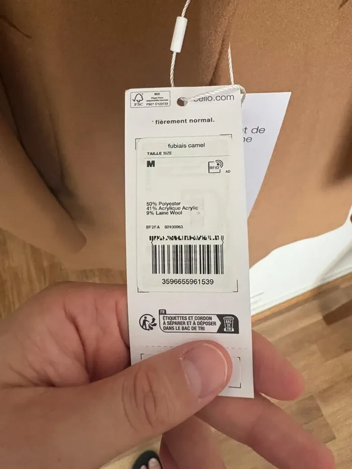 Manteau contenant de la Laine  Celio - photo numéro 6