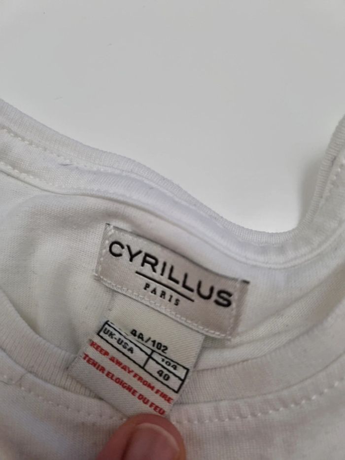T-shirt blanc cyrillus - photo numéro 2