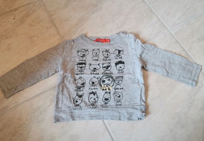 T-shirt à manches longues bébé garçon 9 mois